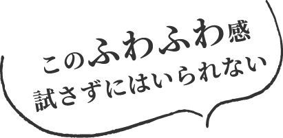 このふわふわ感試さずにはいられない